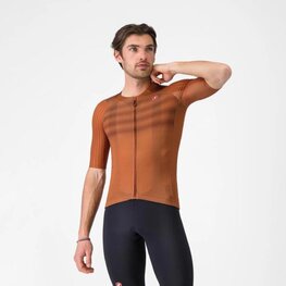 CASTELLI jersey de manga corta - AERO RACE 8S - marrón