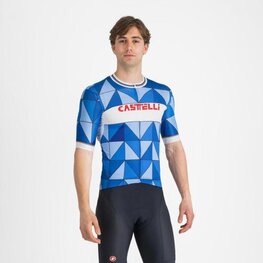 CASTELLI jersey de manga corta - HERITAGE - azul