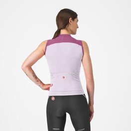 CASTELLI maillot sin mangas - SOLE - púrpura/blanco