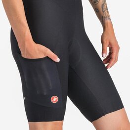 CASTELLI pantalones cortos de tirantes - UNLIMITED ENDURANCE W DT - negro