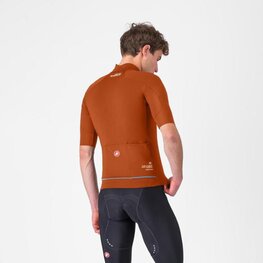 CASTELLI chaqueta cortaviento - DO.DI.CI. SHORT SLEEVE - marrón