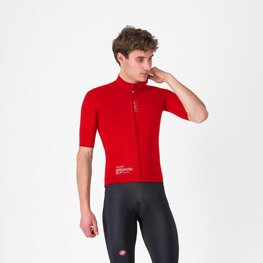 CASTELLI chaqueta cortaviento - DO.DI.CI. SHORT SLEEVE - rojo