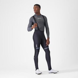 CASTELLI pantalones largos con tirantes - POLARE 4 - negro