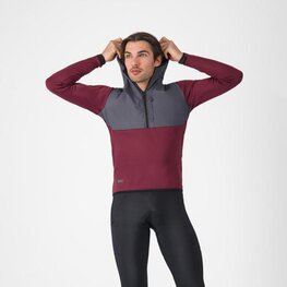 CASTELLI sudadera - UNLIMITED ROAM - granate