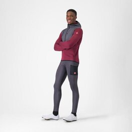 CASTELLI pantalones largos con tirantes - UNLIMITED - gris