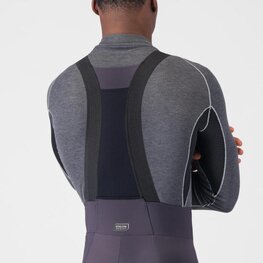 CASTELLI pantalones largos con tirantes - UNLIMITED - gris