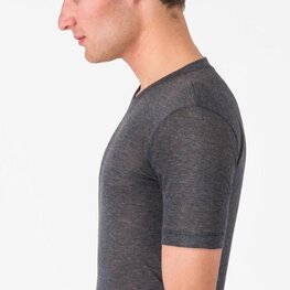 CASTELLI Camiseta de manga corta - MEDIO BASE LAYER - gris