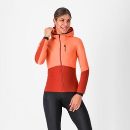 CASTELLI chaqueta aislante - UNLIMITED W - naranja/rojo