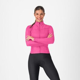 CASTELLI maillot de invierno de manga larga - SFIDA 3 - rosa