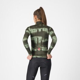CASTELLI maillot de invierno de manga larga - BLUR THERMAL - verde
