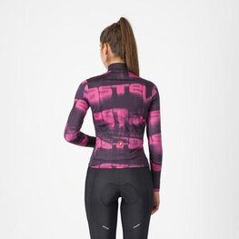 CASTELLI maillot de invierno de manga larga - BLUR THERMAL - negro/púrpura