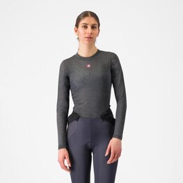 CASTELLI camiseta de manga larga - FLANDERS 2 WARM W - gris