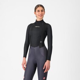 CASTELLI camiseta de manga larga - FLANDERS 2 WARM W - negro