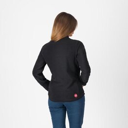 CASTELLI sudadera - CLASSICO W FLEECE - negro