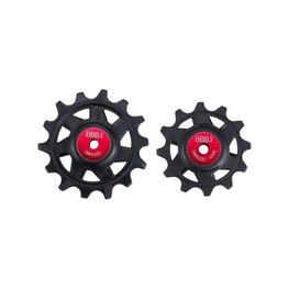 BBB poleas para la palanca de cambios - ROLLERBOYS CERAMIC 12T, 14T - rojo/negro