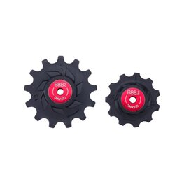 BBB poleas para la palanca de cambios - ROLLERBOYS CERAMIC 11T, 13T - rojo/negro
