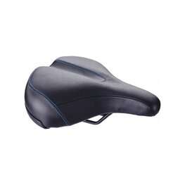 BBB sillín - COMFORTPLUS UPRIGHT LEATHER 225MM - negro