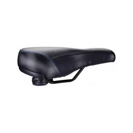 BBB sillín - COMFORTPLUS UPRIGHT LEATHER 225MM - negro