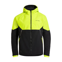 VAUDE chaqueta cortaviento - QIMSA SOFTSHELL - negro/amarillo