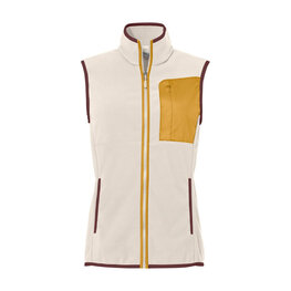 VAUDE chaleco - ROSEMOOR FLEECE - marfil/amarillo
