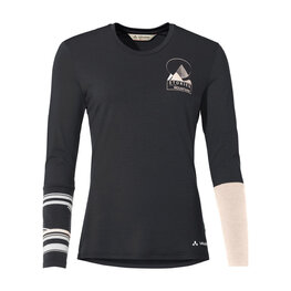 VAUDE camiseta de manga larga - MONVISO MERINO - negro/beige