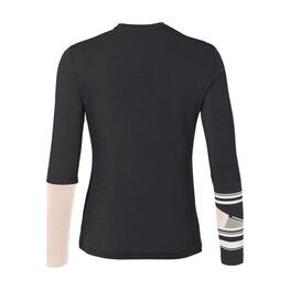 VAUDE camiseta de manga larga - MONVISO MERINO - negro/beige