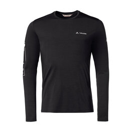 VAUDE camiseta de manga larga - MONVISO MERINO - negro