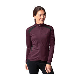 VAUDE maillot de invierno de manga larga - POSTA LS - granate/negro