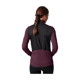 VAUDE maillot de invierno de manga larga - POSTA LS - granate/negro