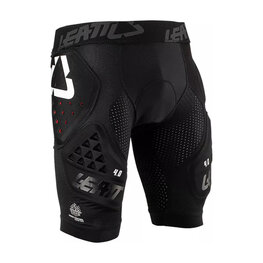 LEATT calzoncillos con protectores - IMPACT SHORTS 3DF 4.0 - negro/blanco