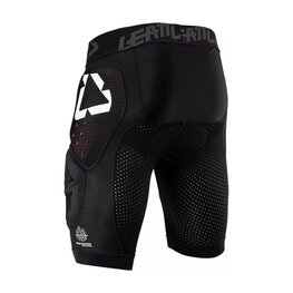 LEATT calzoncillos con protectores - IMPACT SHORTS 3DF 4.0 - negro/blanco