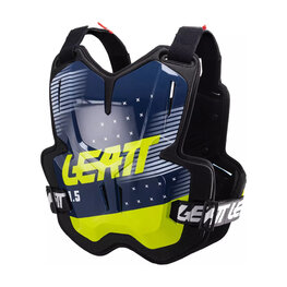LEATT protector de espalda y pecho - CHEST PROTECTOR 1.5 TORQUE - negro/azul/amarillo