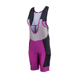 LEATT pantalones cortos de tirantes - BIB MTB ENDURANCE 5.0 W - púrpura