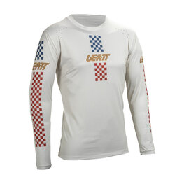 LEATT maillot de verano de manga larga - MTB ENDURO 4.0 - blanco
