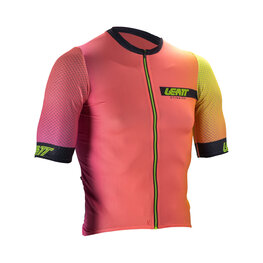 LEATT jersey de manga corta - MTB ENDURANCE 6.0 - naranja/amarillo
