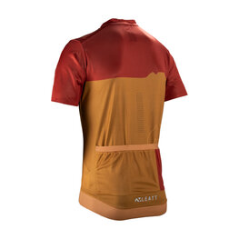 LEATT jersey de manga corta - MTB TRAIL 3.0 - marrón/rojo