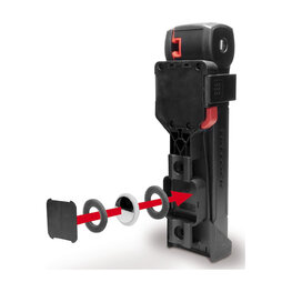 TRELOCK candado de bicicleta - TRIGO FS 380/85 + HOLDER X-PRESS - negro