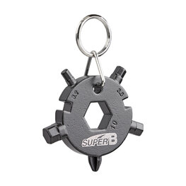 SUPER B llavero - KEYCHAIN TB-FD08 - gris