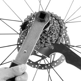 SUPER B látigo para casetes - FREEWHEEL TURNER TB-FW10 - plateado/negro