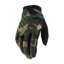 100% SPEEDLAB guantes de dedos largos - BRISKER - verde/marrón/negro