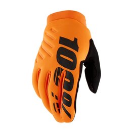 100% SPEEDLAB guantes de dedos largos - BRISKER - naranja/negro