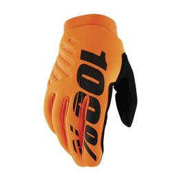 100% SPEEDLAB guantes de dedos largos - BRISKER JR - naranja/negro