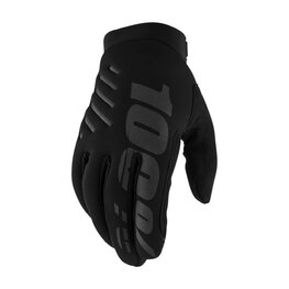 100% SPEEDLAB guantes de dedos largos - BRISKER W - negro