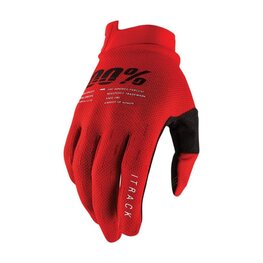 100% SPEEDLAB guantes de dedos largos - ITRACK - rojo