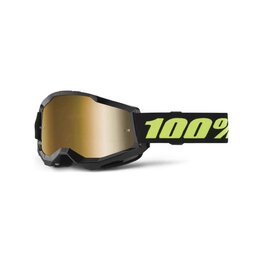 100% SPEEDLAB Gafas - STRATA 2 - negro/amarillo/dorado