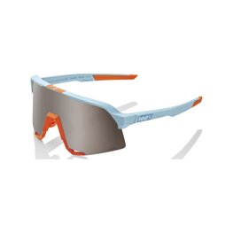 100% SPEEDLAB Gafas - S3™ - azul claro/naranja/plateado