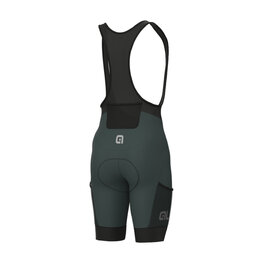 ALÉ pantalones cortos de tirantes - OFF ROAD - GRAVEL STONES CARGO - verde