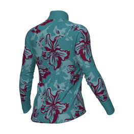 ALÉ maillot de invierno de manga larga - PR-E FLOWER - turquesa