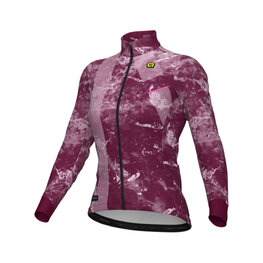 ALÉ maillot de invierno de manga larga - PR-E ICY - granate/blanco