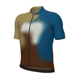 ALÉ jersey de manga corta - FLASH PR-E - amarillo/marrón/azul/blanco